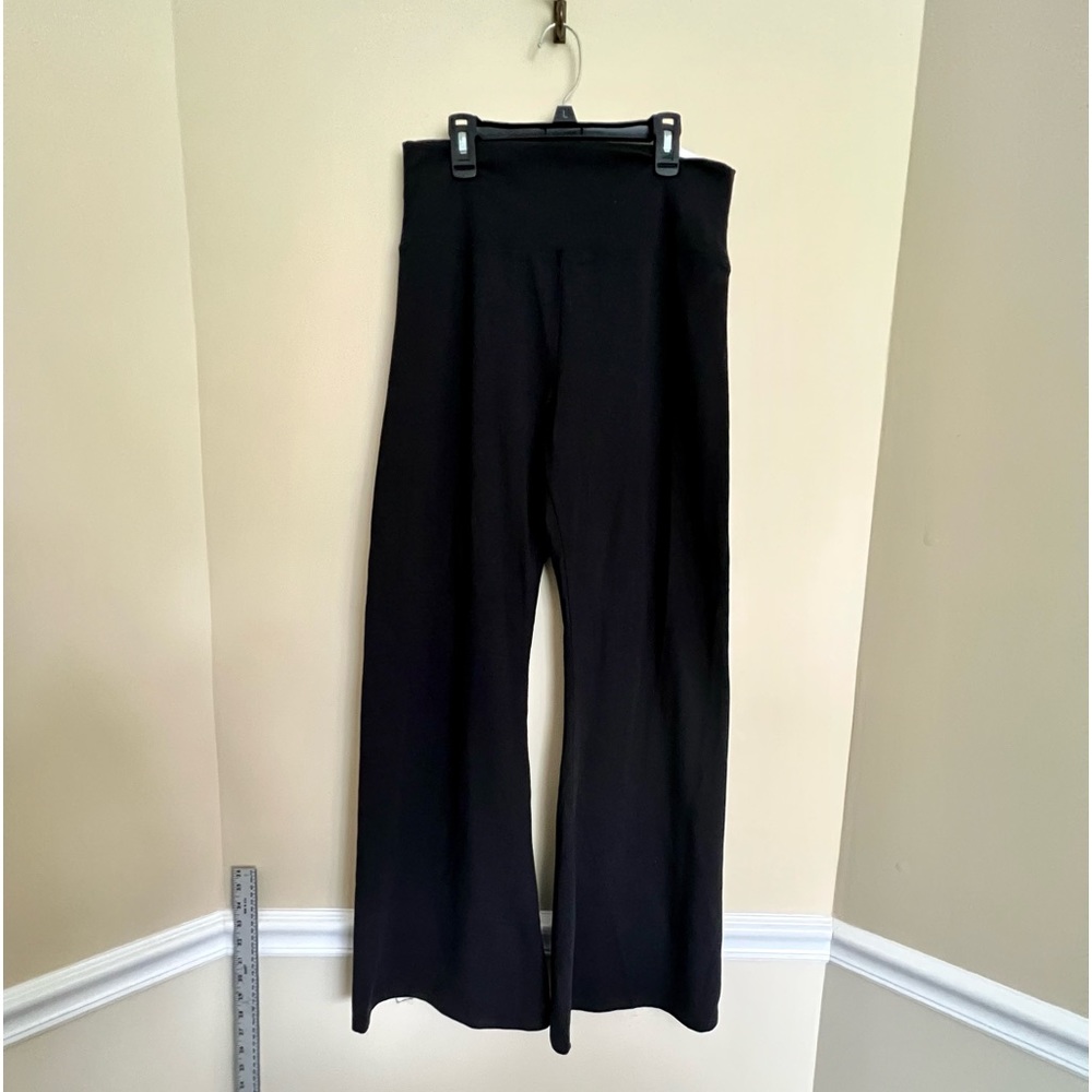 Aerie XL foldover yoga pants wide leg black
